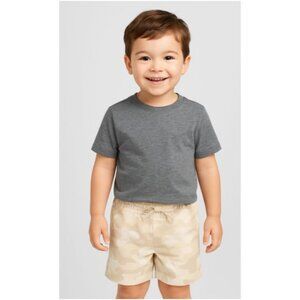 Cat & Jack Toddler Boys Camo Woven Pull-On Shorts Cream 2T